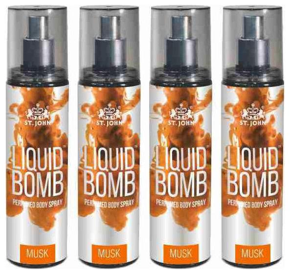 

Vi John Liquid Bomb Perfumed Body Spray - Musk 150 ml (Set of 4)