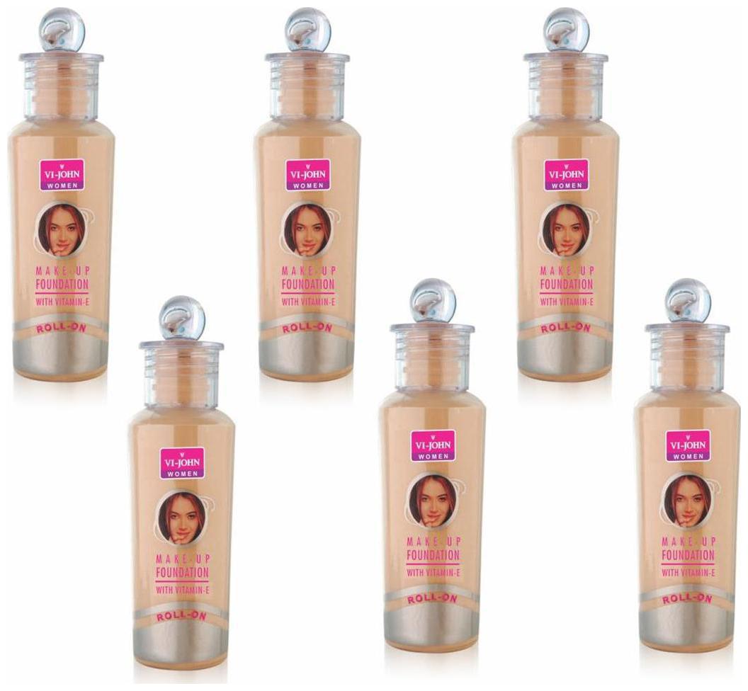 

VI-JOHN Roll On Foundation Face Cream 60 g pack of 6