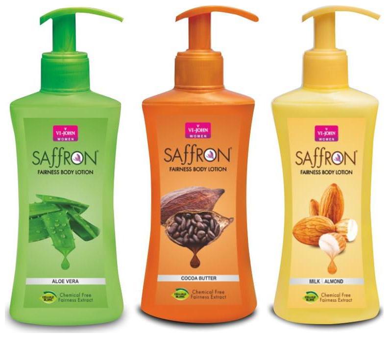 

Vi John Saffron Body Lotion Aloevera Cocoa Butter Milk Almond 250ml (Pack of 3)