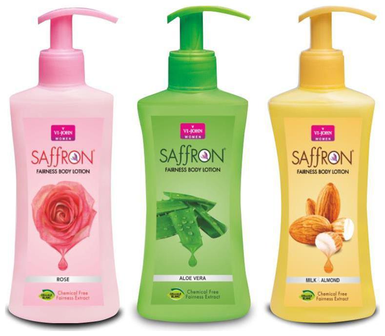

Vi John Saffron Body Lotion Rose Aloevera Milk Almond 250ml (Pack of 3)