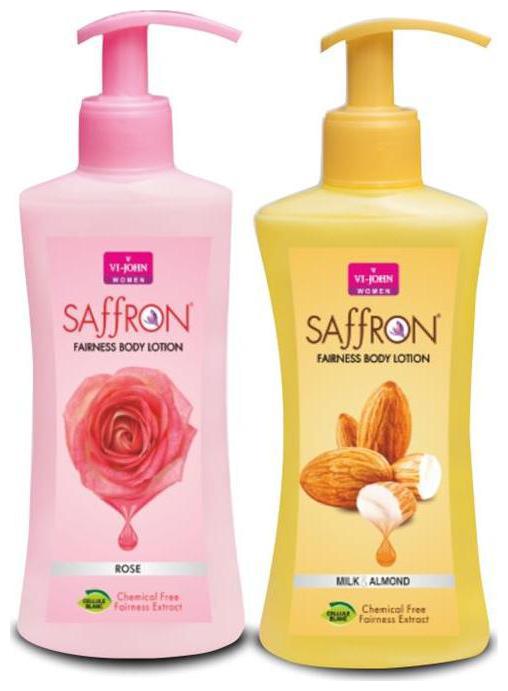 

Vi John Saffron Body Lotion Rose Milk Almond 250ml (Pack of 2)