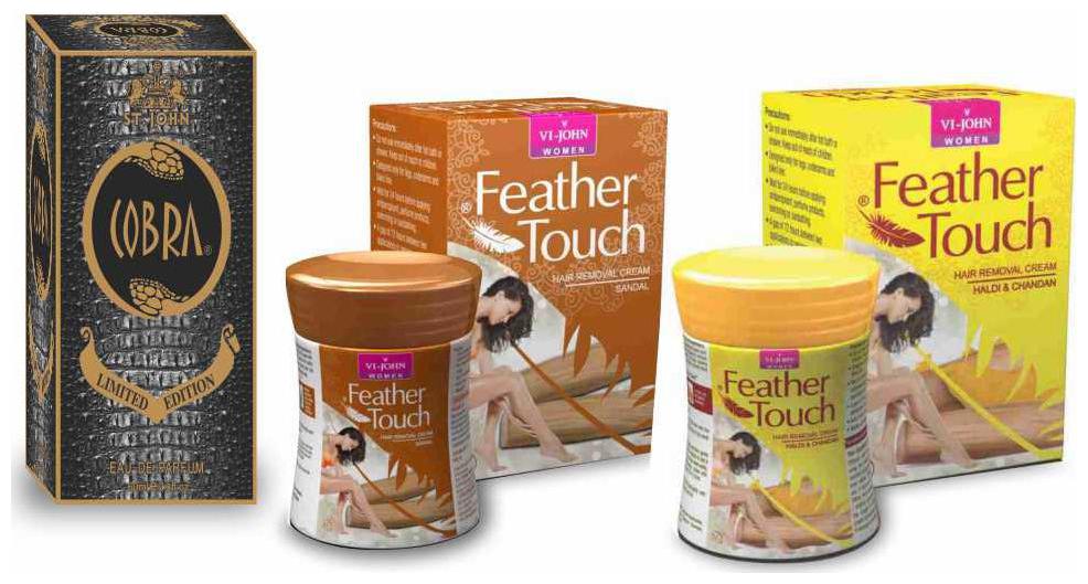 

VI-JOHN Women Hair Removal Cream Feather Touch (Sandal Haldi Chandna) 40 g Perfume Cobra Limited Edition 60 ml