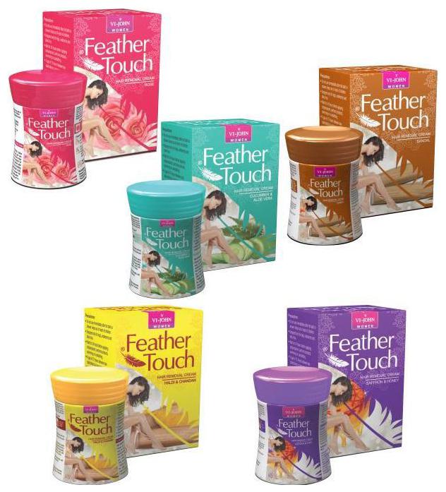 

VI-JOHN Women Hair Removal Cream 40g -ROSE SAFFRON SANDAL CUCUMBER HALDI 40 g (Pack of 5)