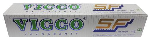 

Vicco Vajradanti Toothpaste - Sugar Free 100 g