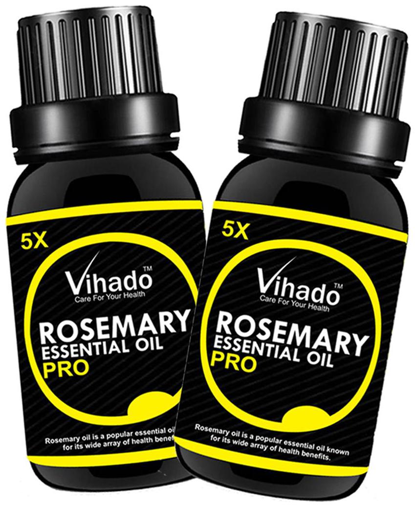 

Vihado 100 Pure Rosemary Essential oil - 25 ml (Pack of 2)