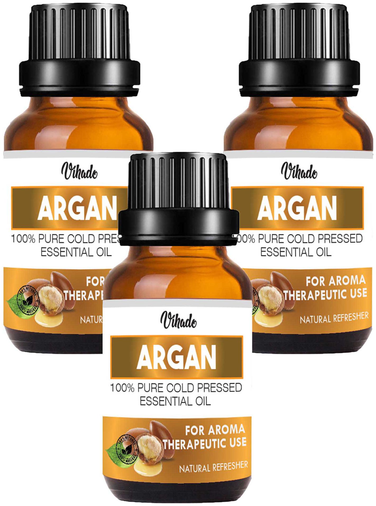 

Vihado 100 Pure And Natural Argan Oil Hair Oil (10 ml) (Pack Of 3)