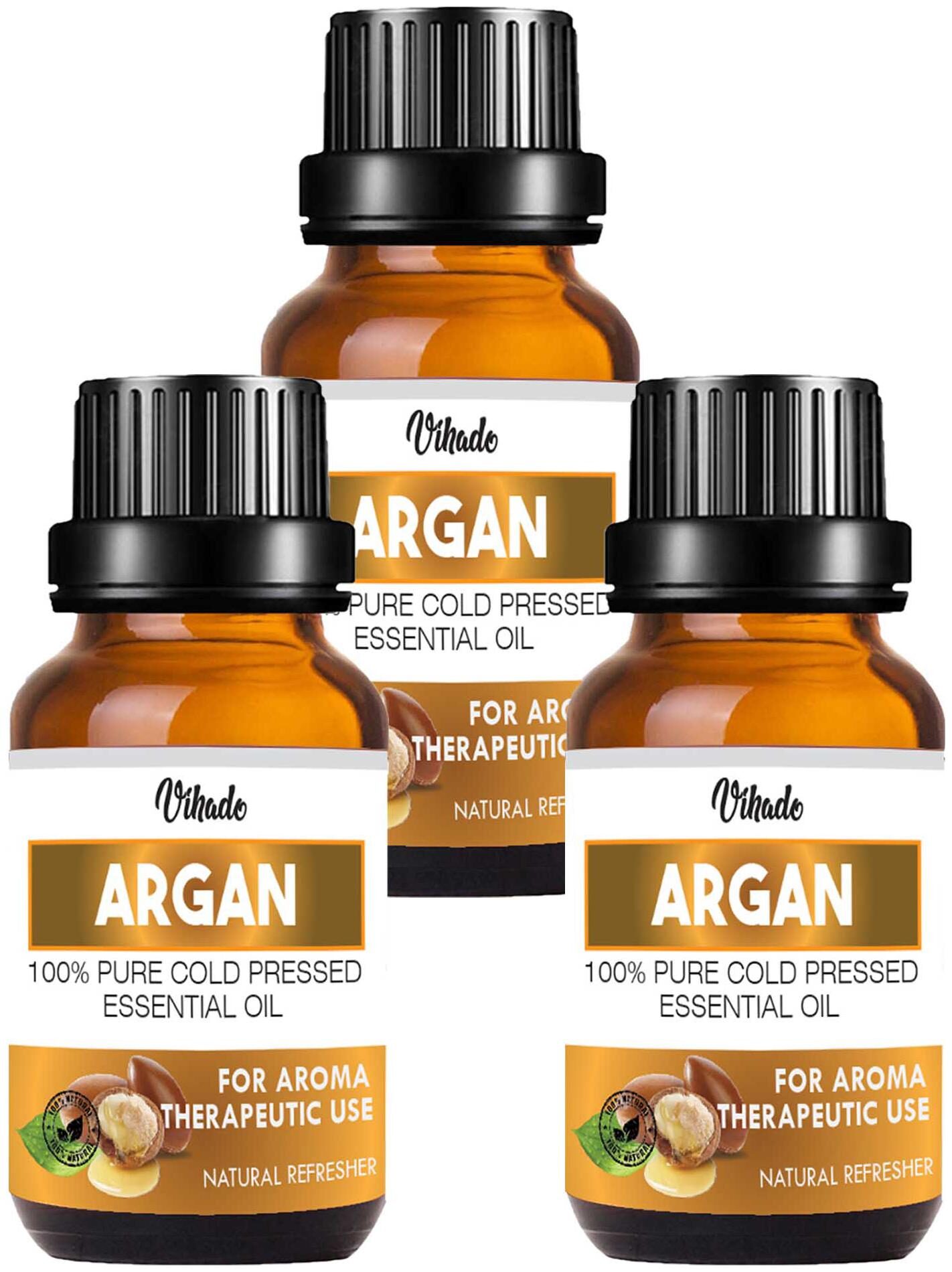 

Vihado Argan Growth Oil For Hair Oil (18 ml) (Pack Of 3)