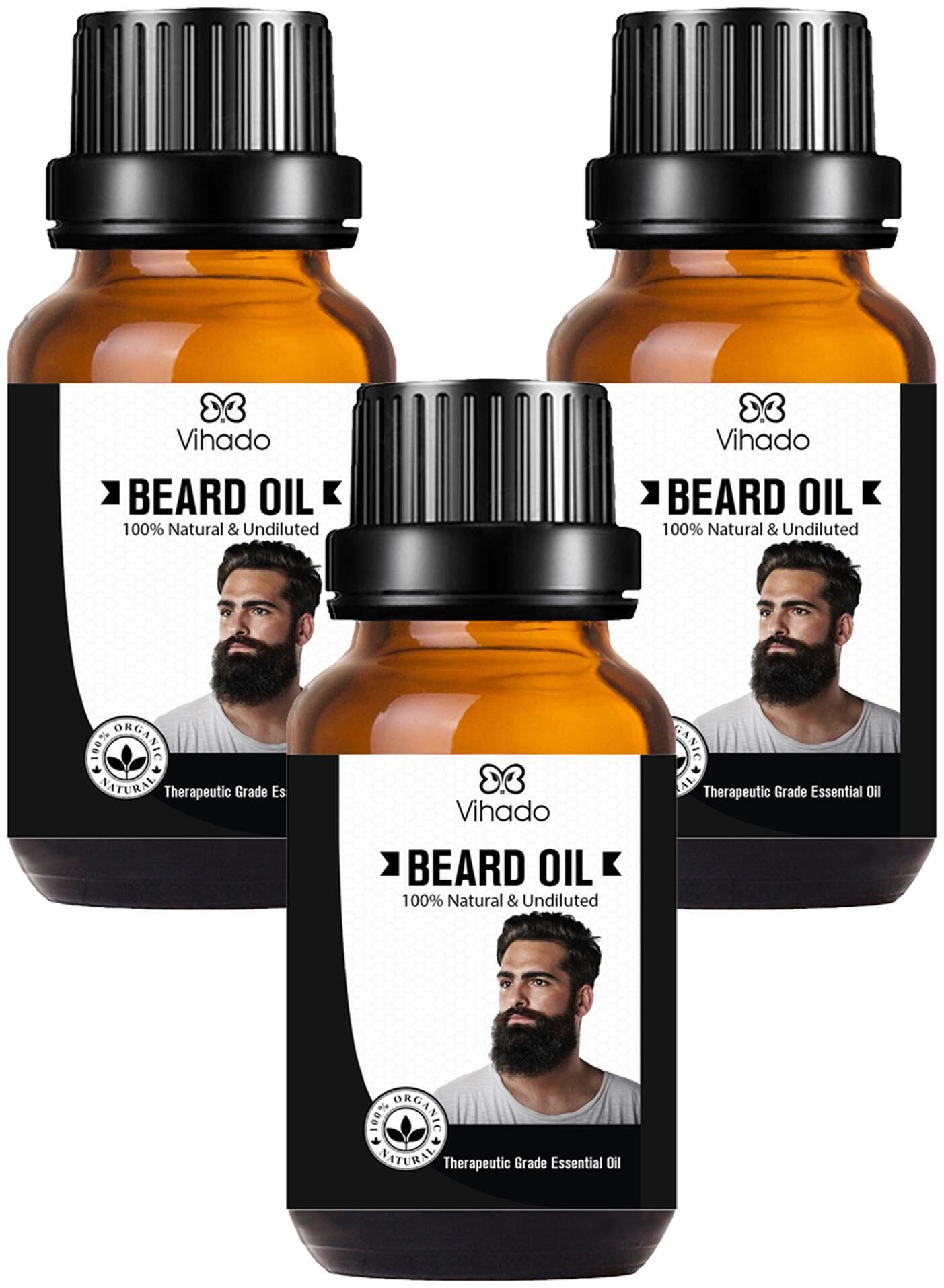 

Vihado Best Beard Growth Oil For Men (15 ml) (Pack of 3)