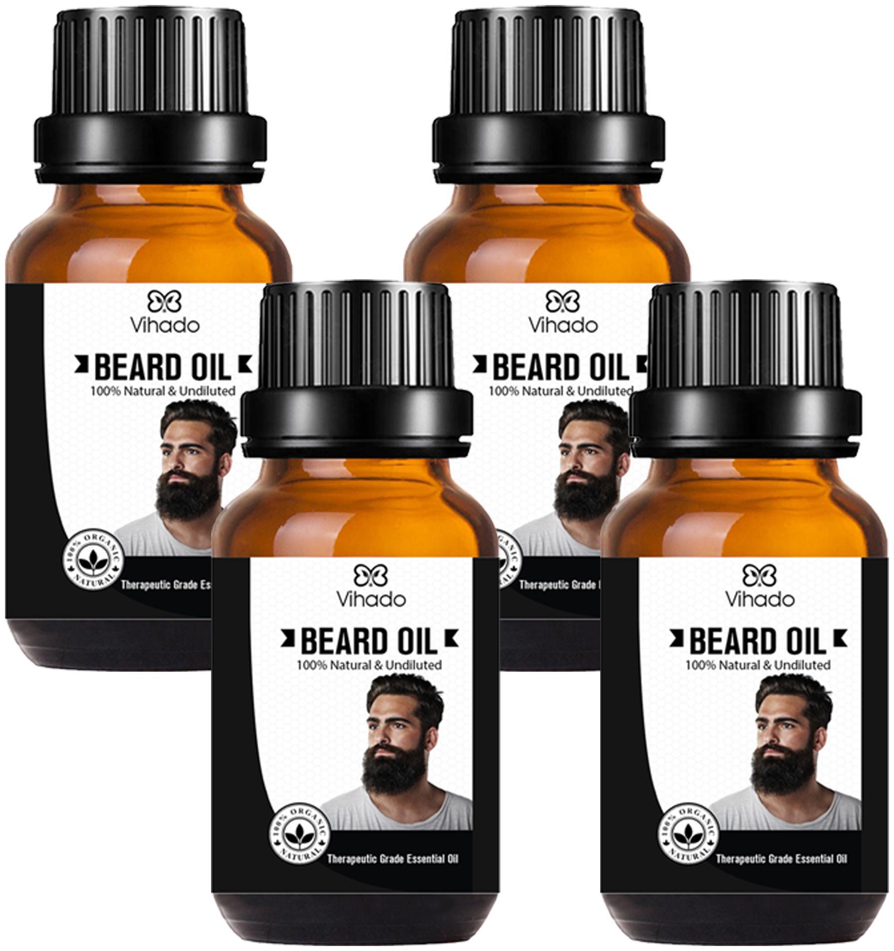 

Vihado Best Beard Growth Oil For Men (10 ml) (Pack of 4)