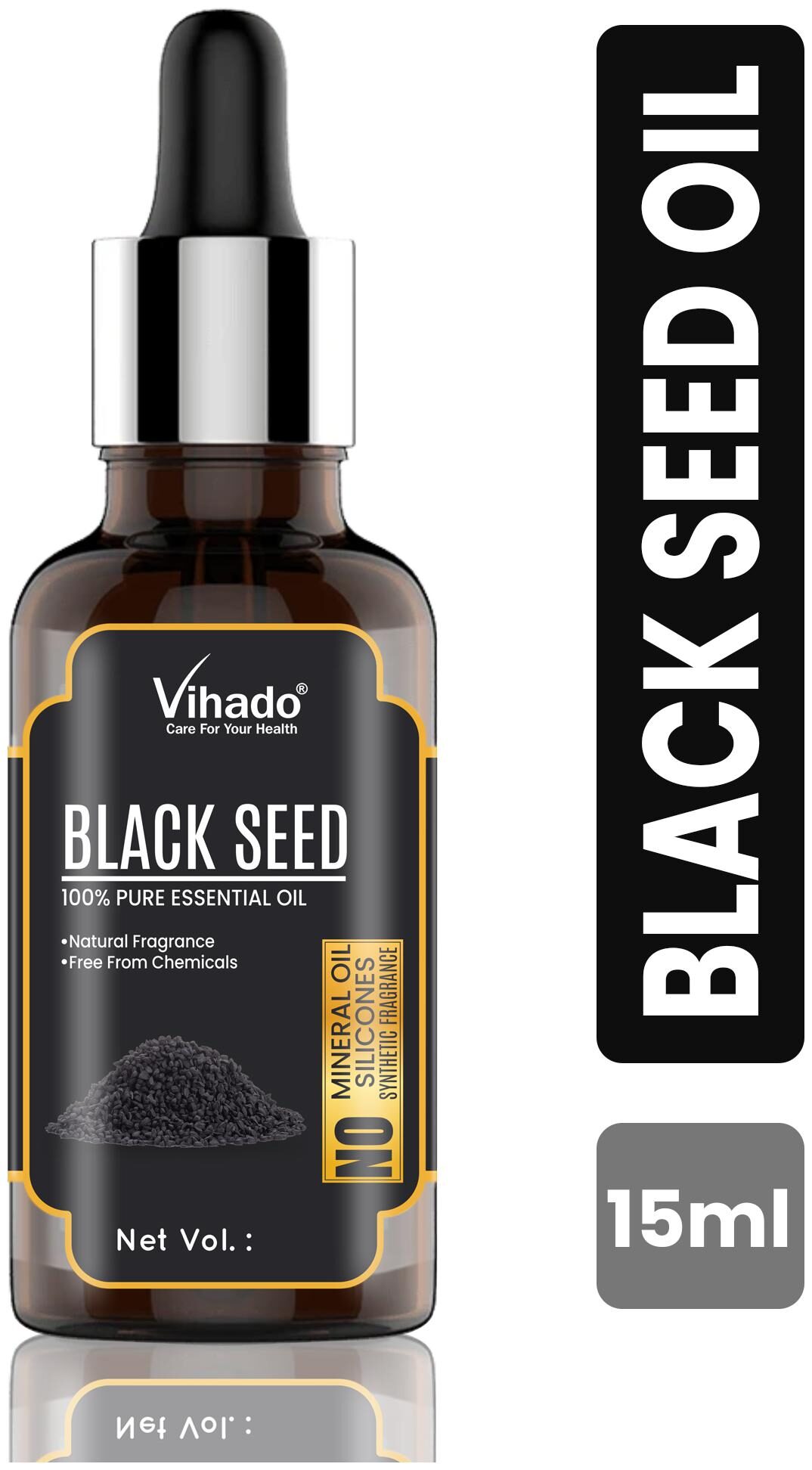 

Vihado Black Seed Oil 100 Pure and Natural 15 ml (Pack of 1)