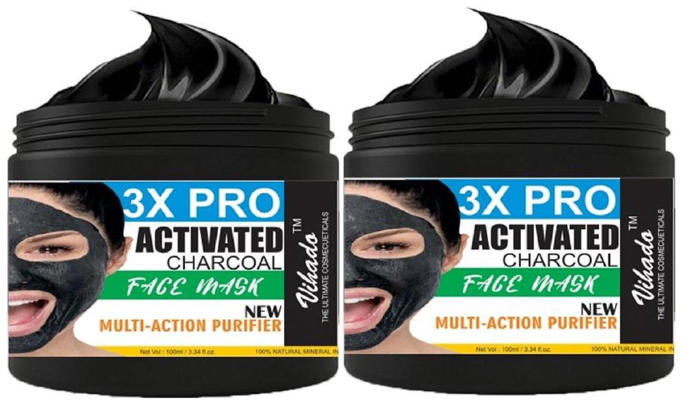 

Vihado Charcoal Face Mask Cream (Pack of 2)