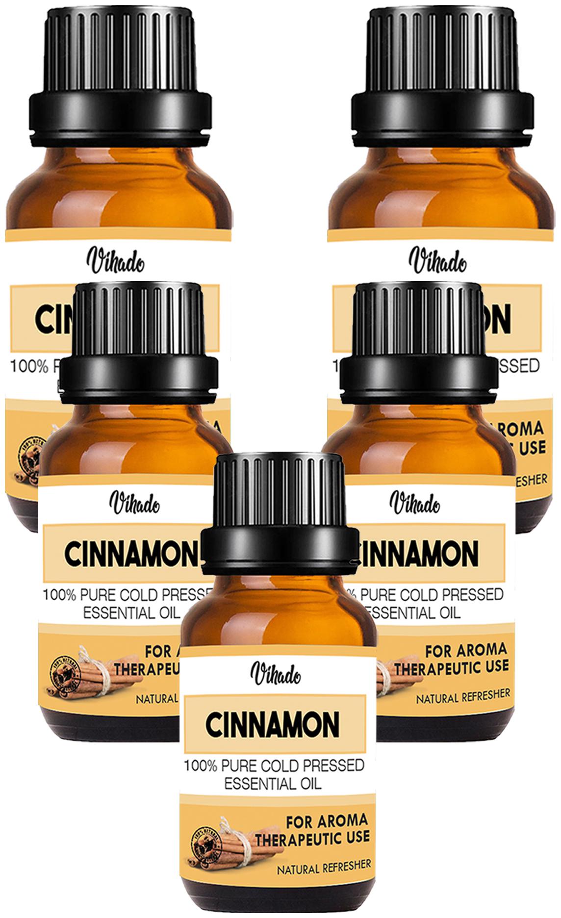 

Vihado Cinnamon Bath Essential Oil (18 ml) (Pack Of 5)
