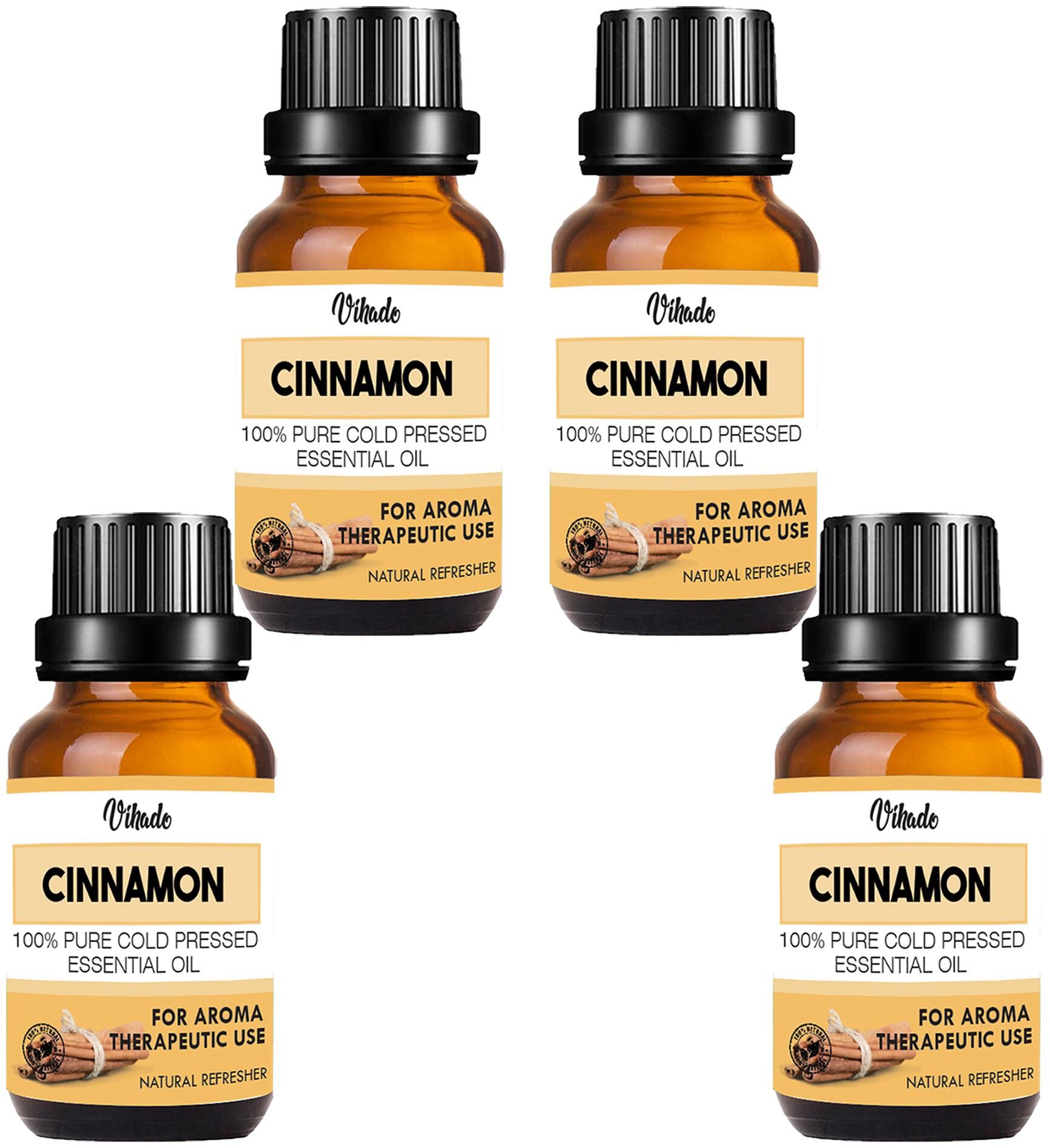 

Vihado Cinnamon Bath Essential Oil (25 ml) (Pack Of 4)