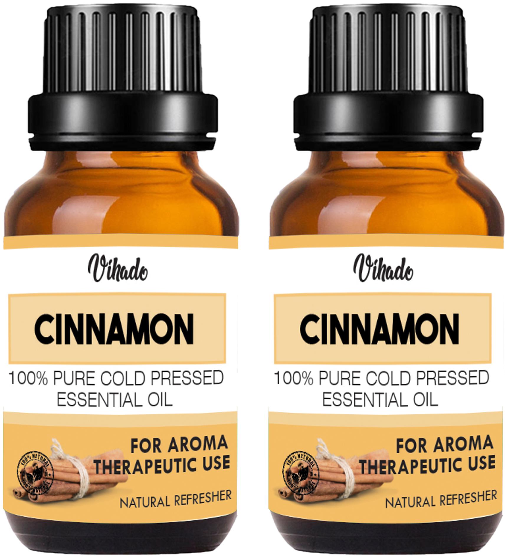 

Vihado Cinnamon Leaf Oil 100 Pure Natural For Hair Skin Care Face Acne (20 ml) (Pack Of 2)