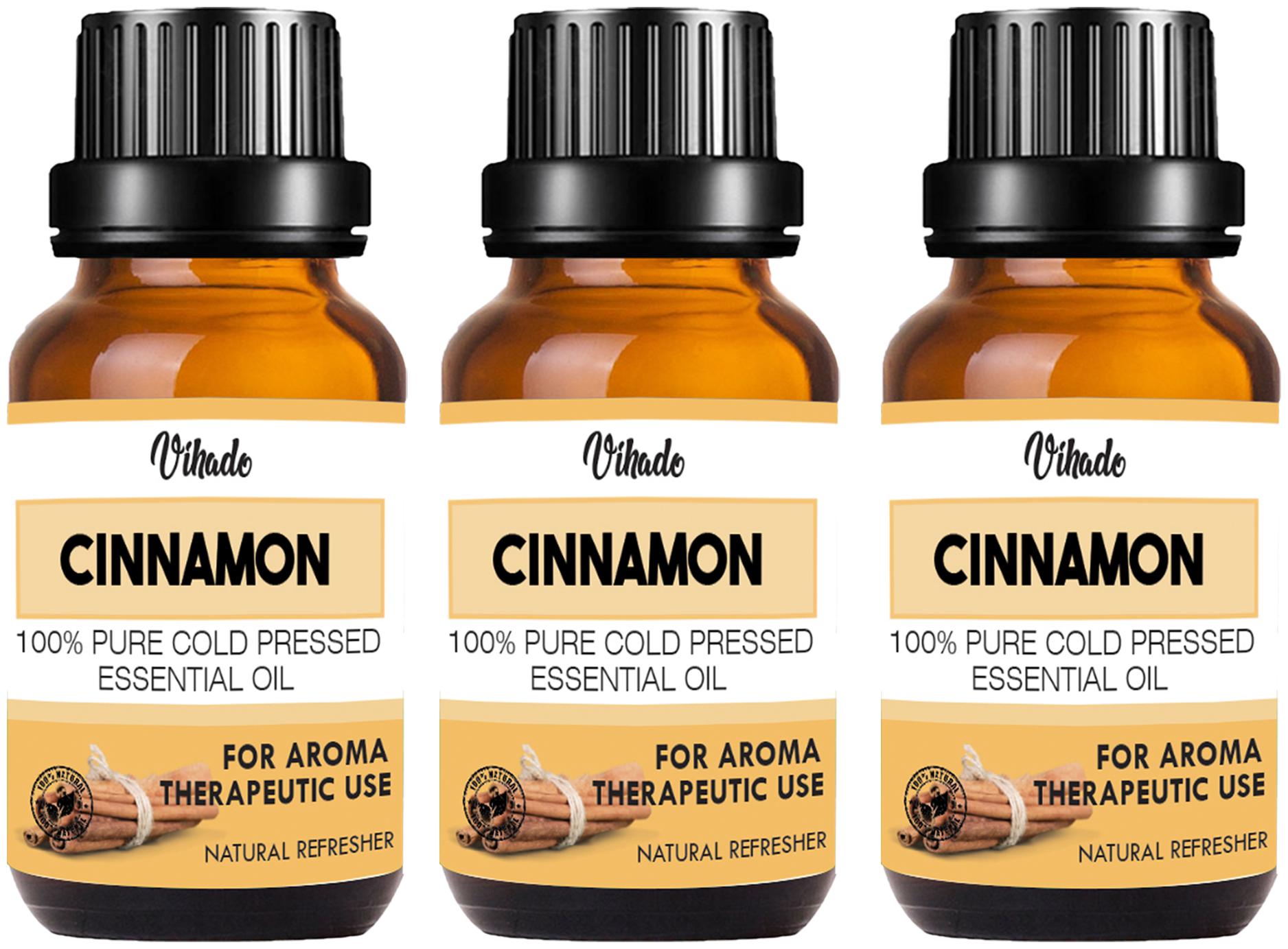 

Vihado Cinnamon Bath Essential Oil (30 ml) (Pack Of 3)