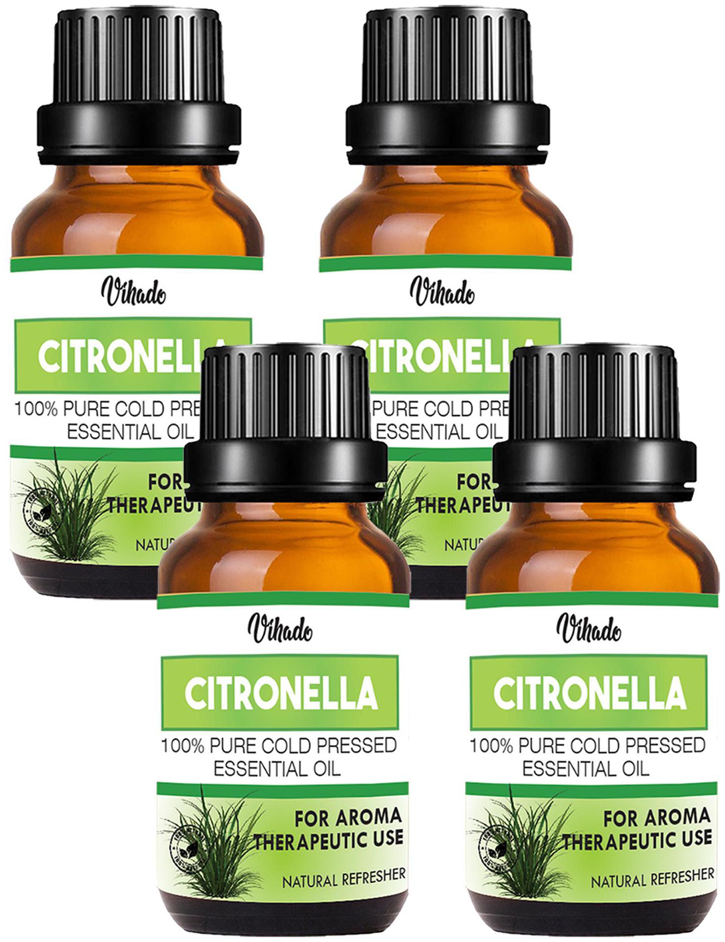 

Vihado Citronella Essential Oil Pure Natural Therapeutic Grade(30 ml) (Pack of 4)