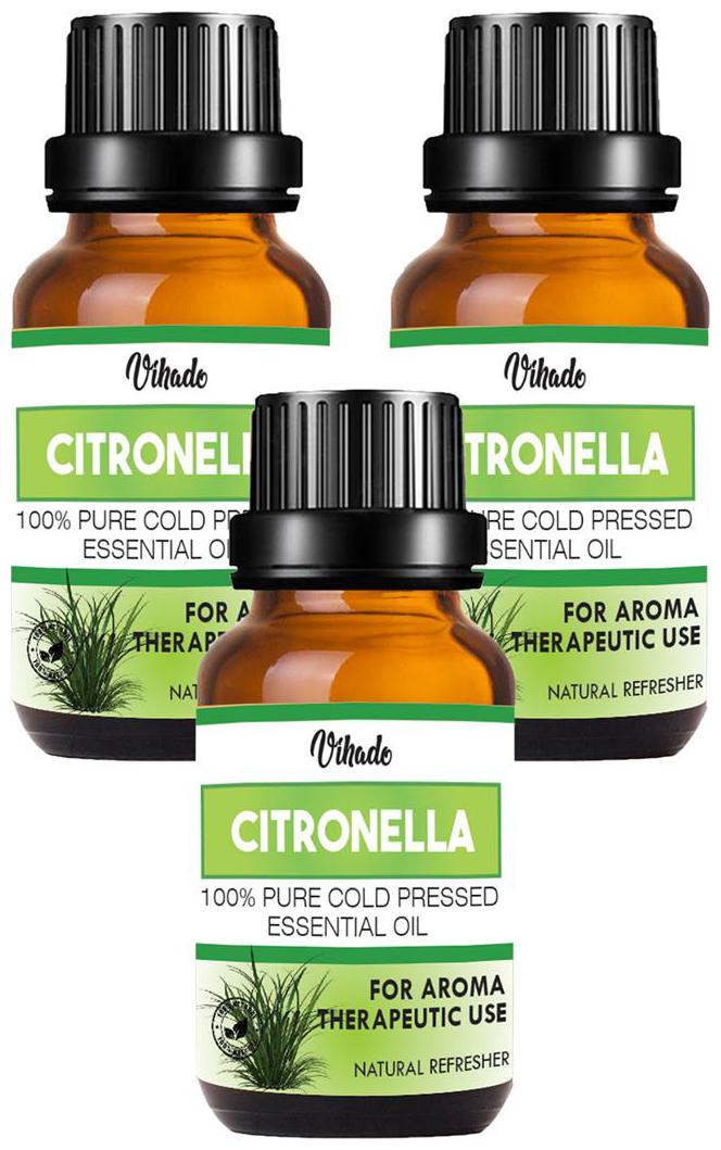 

Vihado Citronella Essential Oil 100 Pure Natural Essential Oil (20 ml) (Pack of 3)