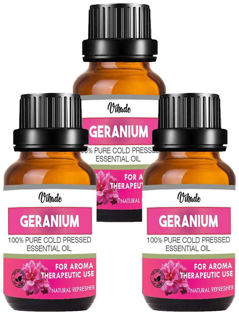 

Vihado Geranium Essential Oil Pure Natural Oil (15 ml) (Pack of 3)