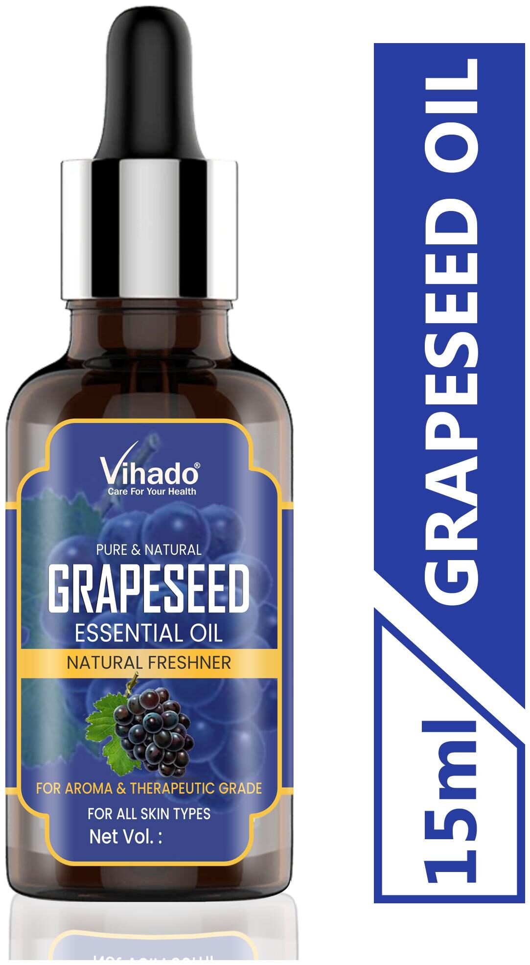 

Vihado Grapeseed Oil for Skincare and Acne - 15 ml (Pack of 1)