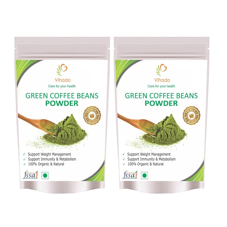 

Vihado Green Coffee Beans Powder 400g (Pack of 2)