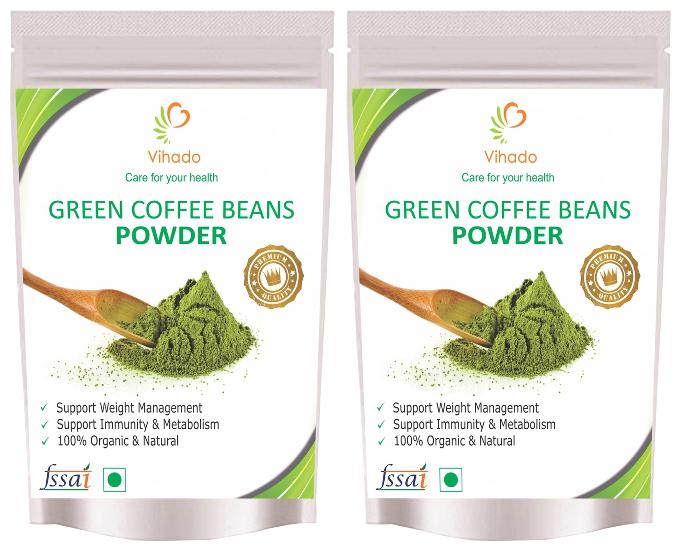 

Vihado green Coffee Beans Powder 50 g (Pack Of 2)