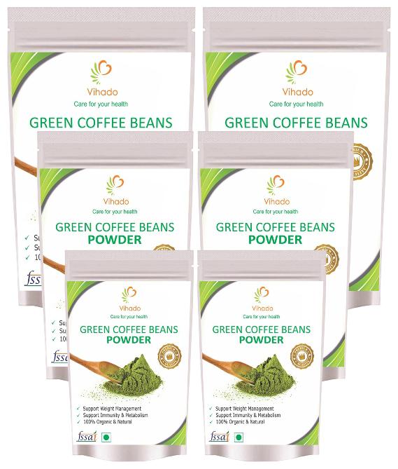 

Vihado green Coffee Beans Powder 100 g ( Pack of 6 )