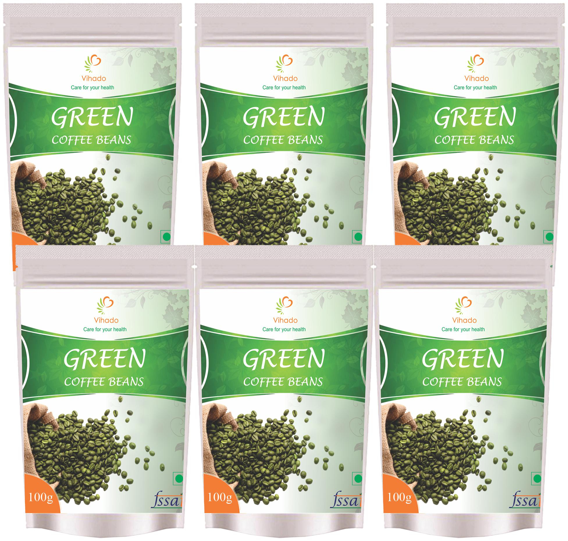 

Vihado green Coffee Beans 100 g ( Pack of 6 )