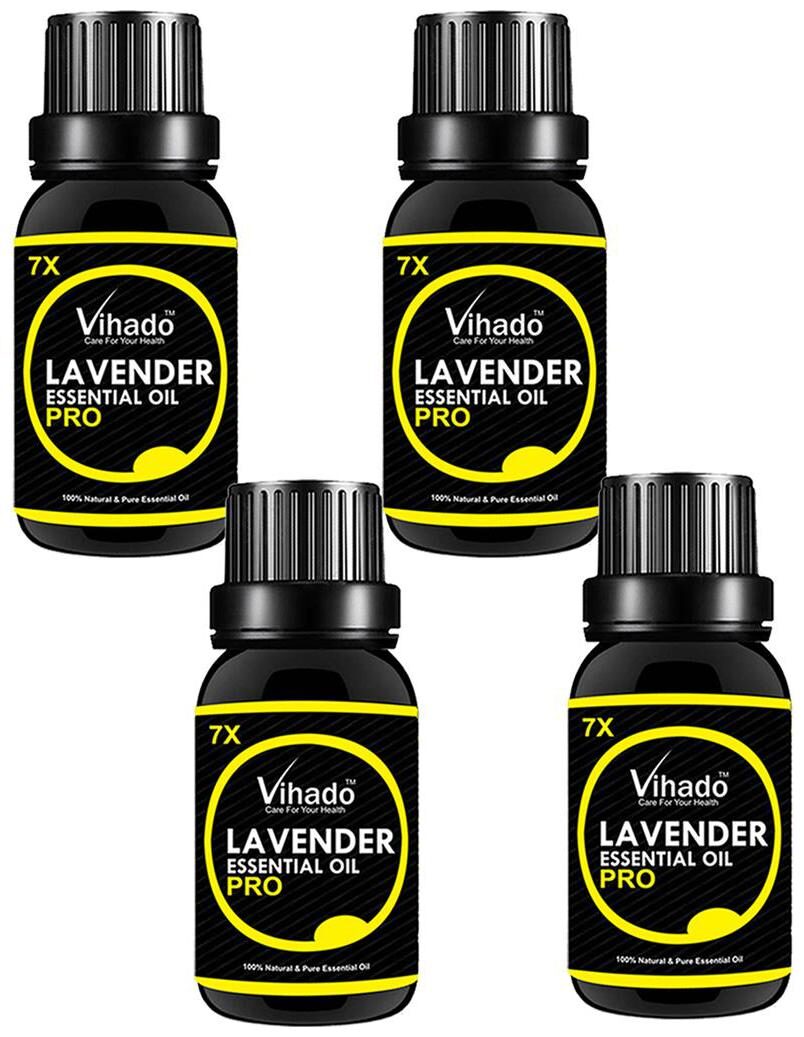 

Vihado lavendar Pure Essential OiL 7x Pro - 20 ml (pack of 4)