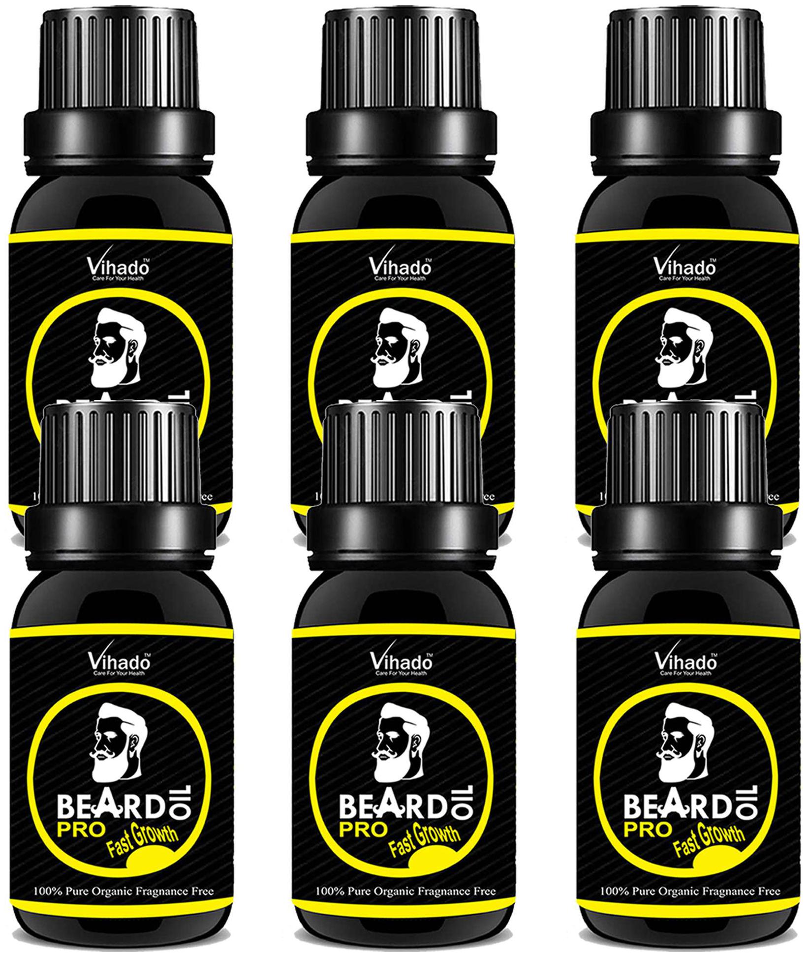 

Vihado Mooch and Beard Oil PRO Faster Growth (15 ml) (Pack of 6)