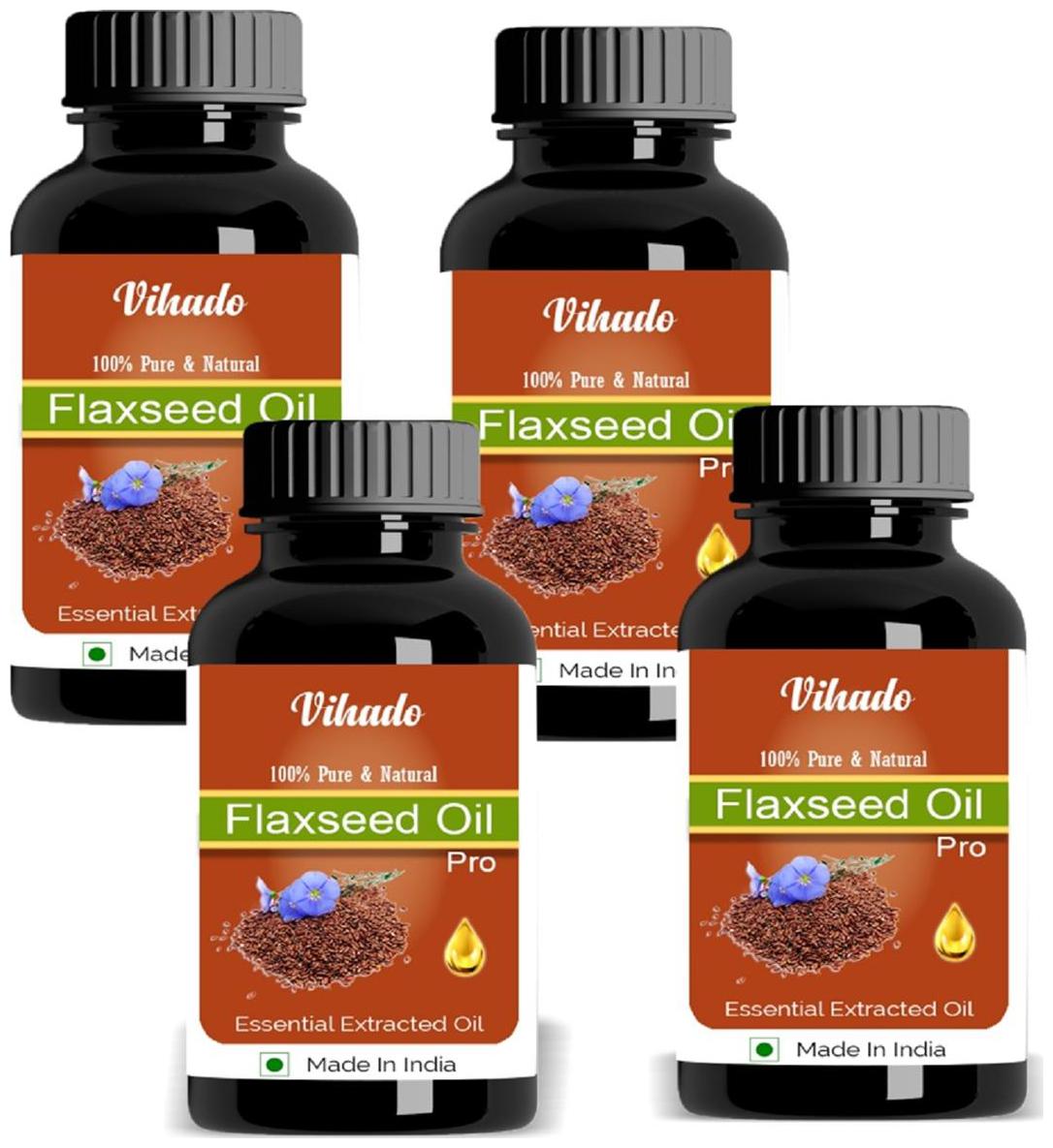

Vihado Pure Natural Flaxseed Oil 15 ml Pack of 4