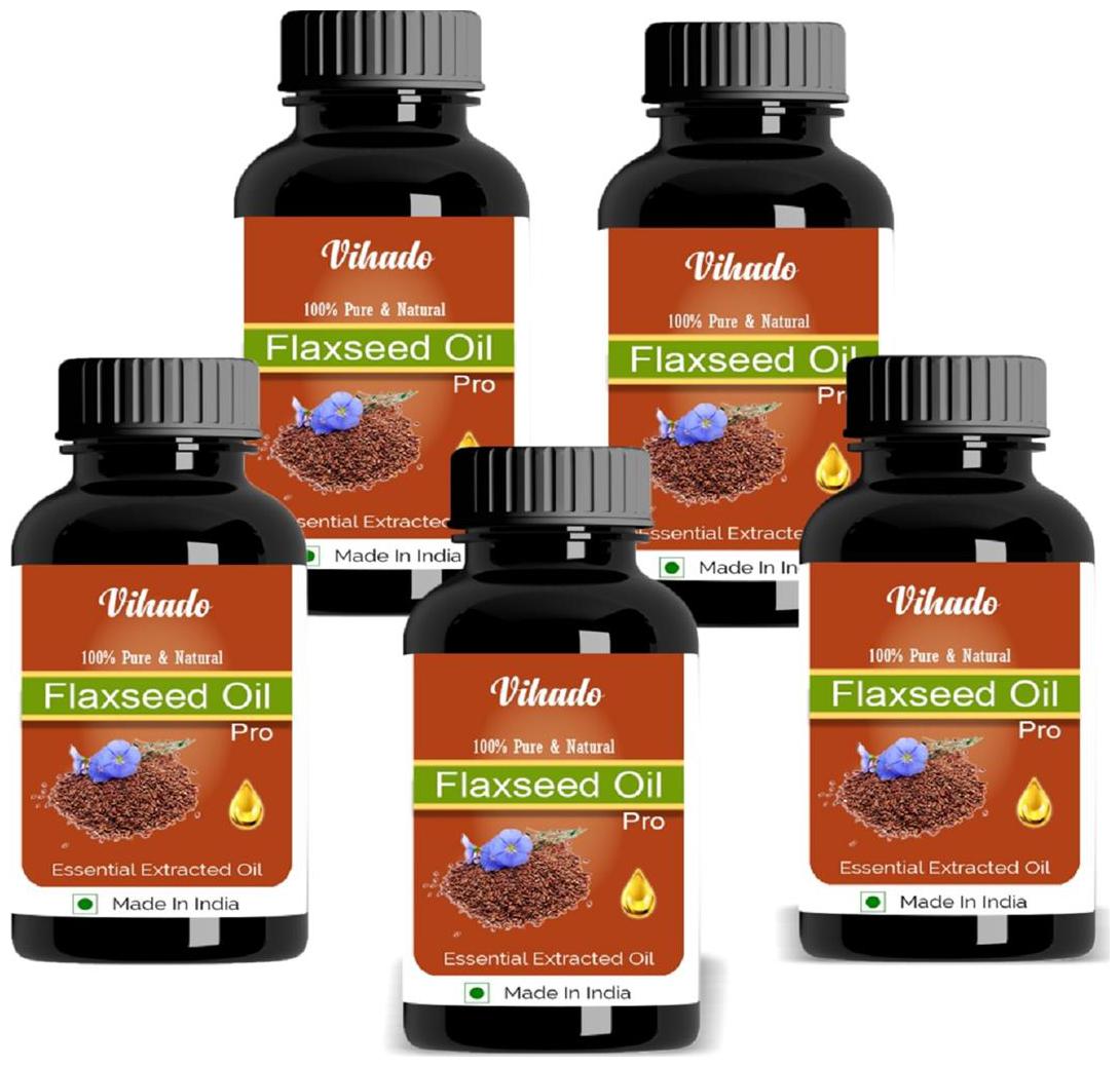 

Vihado Pure Natural Flaxseed Oil 15 ml Pack of 5