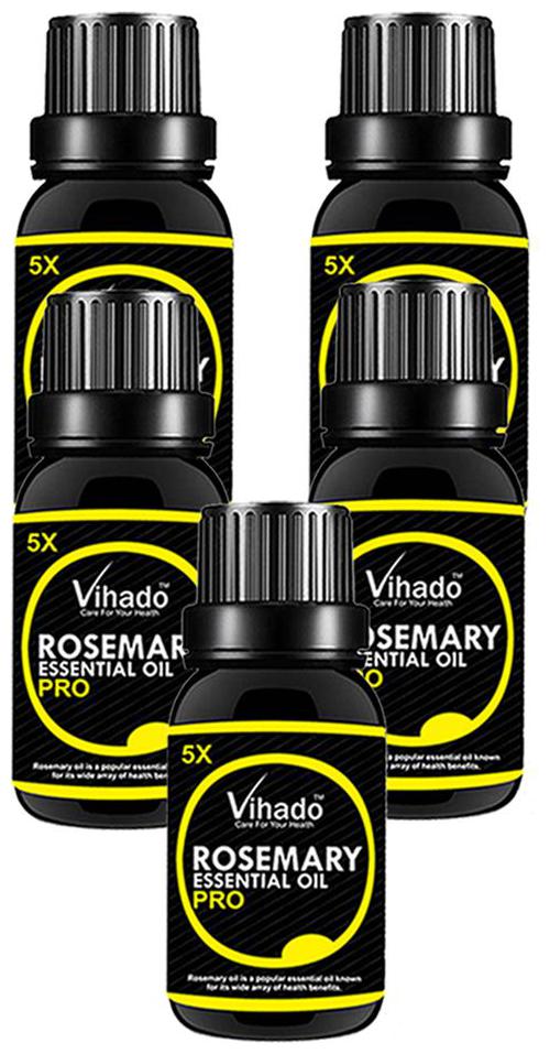 

Vihado Rosemary Essential Oil 5x Fast (15 ml) (Pack of 5)