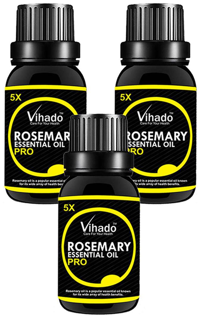 

Vihado Rosemary Essential Oil 5x Fast (20 ml) (Pack of 3)