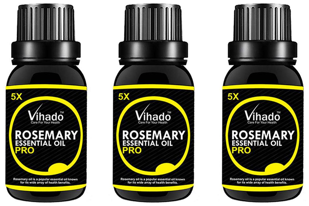 

Vihado Rosemary Essential Oil 5x Fast (25 ml) (Pack of 3)