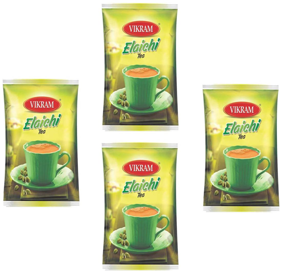 

Vikram Elaichi Tea Blended with 100 Natural Ground Cardamom 250g Pack of 4