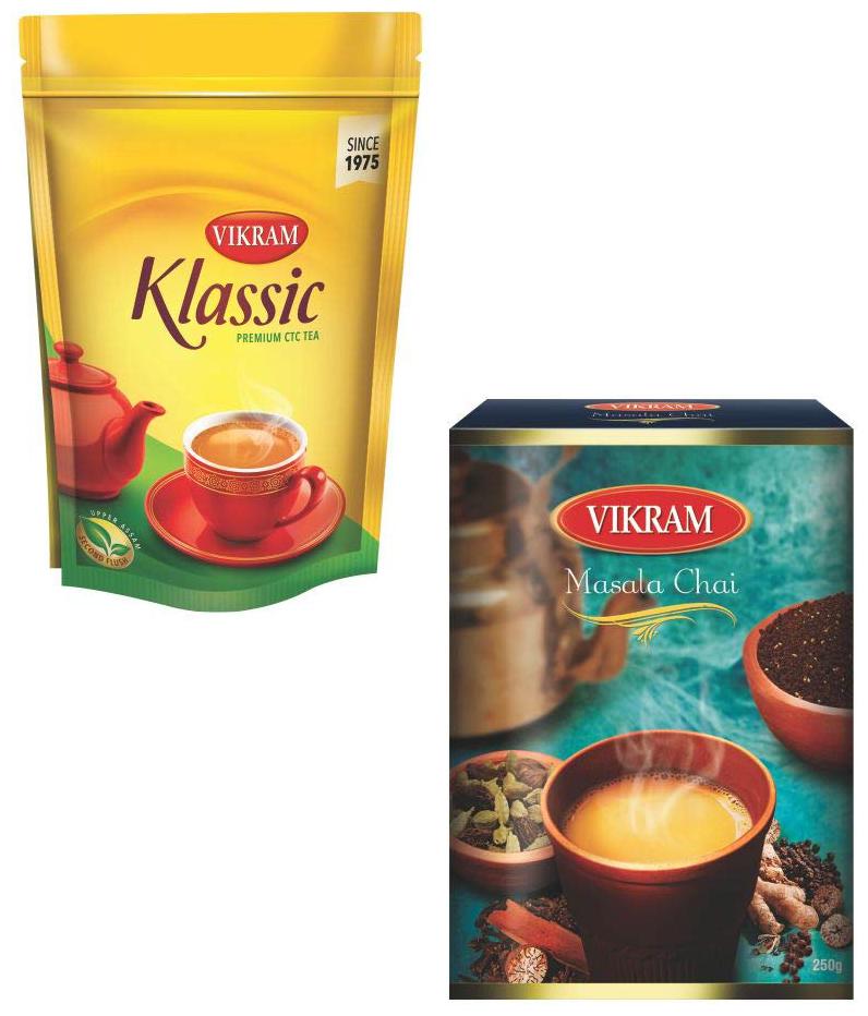 

Vikram Lively Combo of Vikram Klassic 1 kg Vikram Masala Tea 250 g Pack of 2
