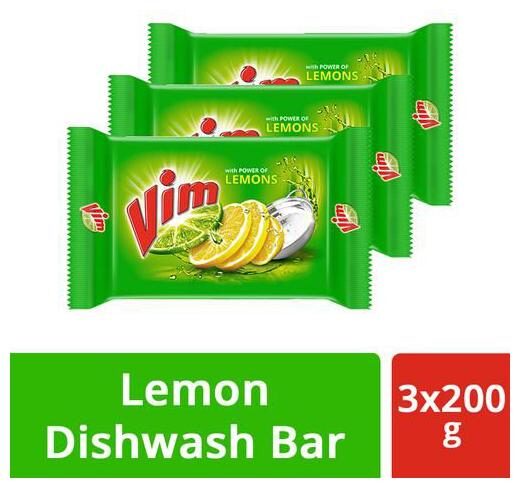 

Vim Dishwash Bar - Lemon 200 g