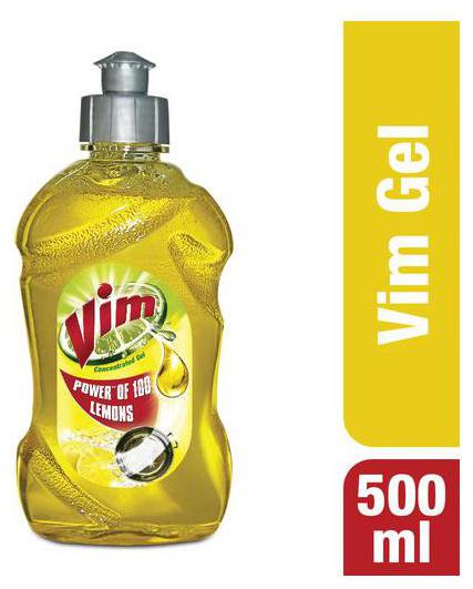 

Vim Dishwash Gel - Lemon 500 ml
