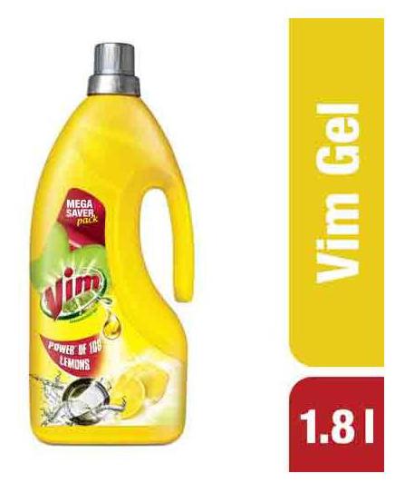 

Vim Dishwash Gel - Lemon 1 8 L
