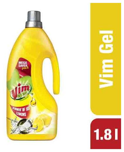

Vim Dishwash Gel - Lemon 1 8 lt