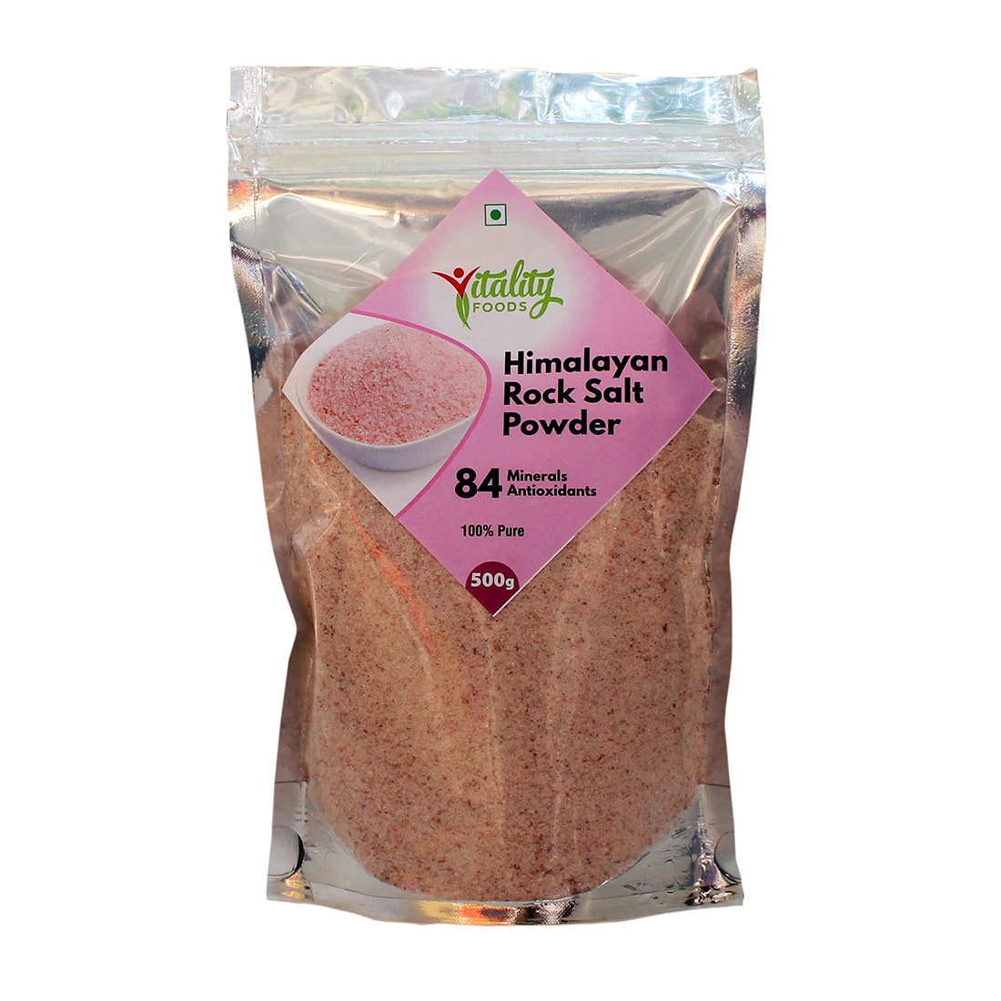 

Vitality Foods Himalayan Pink Rock Salt for Daily Cooking Weight Loss 500g (Pack Of 1)