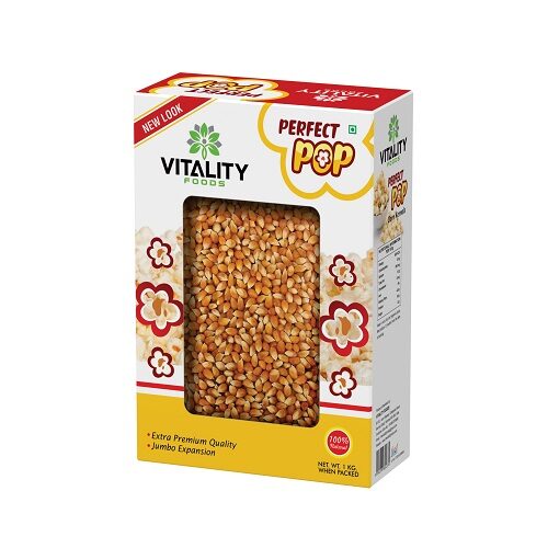 

Vitality Foods Perfect PopCorn Kernels 1 kg ( Pack of 1 )