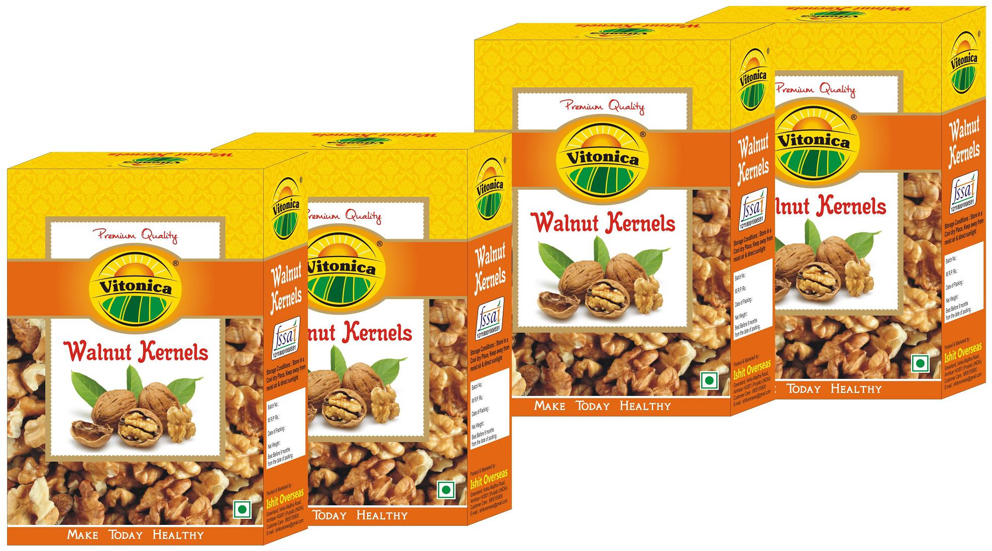 

Vitonica Royal Walnut Broken (Fresh and Good Taste)- 200g( Pack of 4)