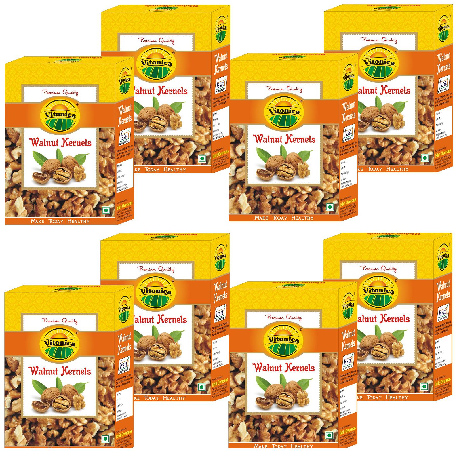 

Vitonica Royal Walnut Broken 250g (Pack of 8) (Fresh and Good Taste)