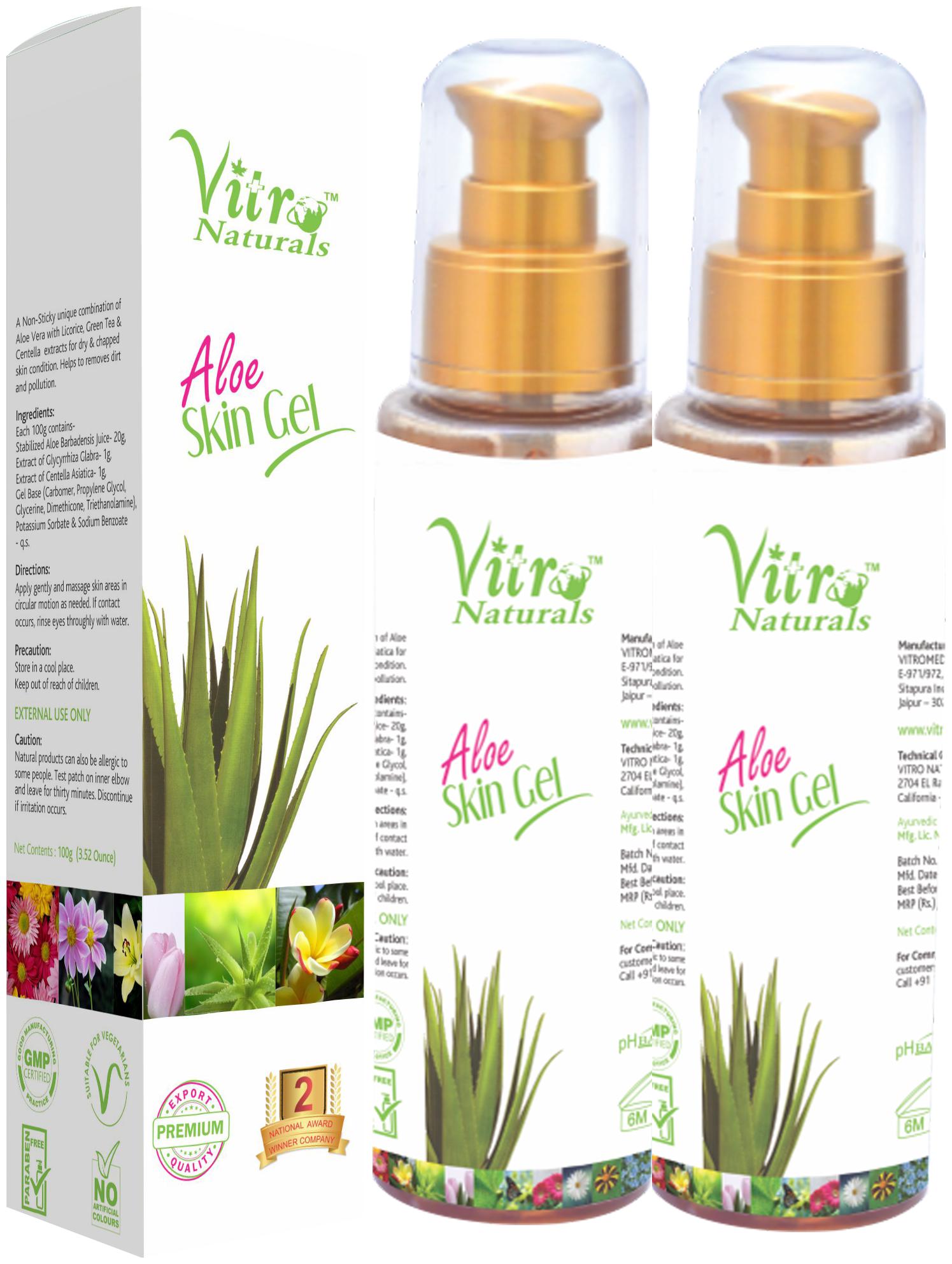 

Vitro Aloe Skin Gel 100 g (Pack of 2)