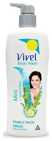 

Vivel Body Wash - Mint Cucumber 500 ml 100 ml Extra