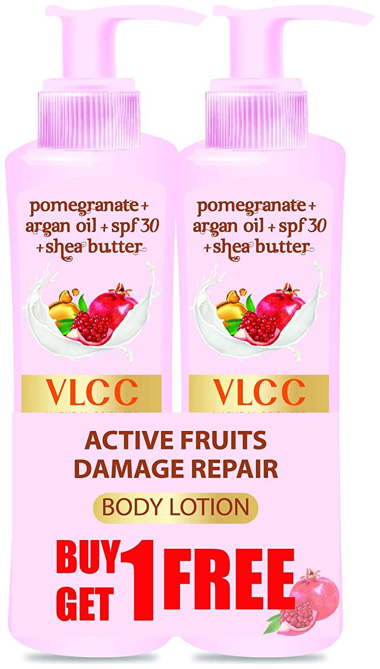 

VLCC Active Fruits Damage Repair Body Lotion SPF 30 PA (Buy 1 Get 1)(Each 400ml) Pack of 1