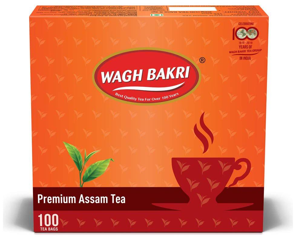 

Wagh Bakri Premium Assam Tea 100 Tea Bags (Pack of 2)