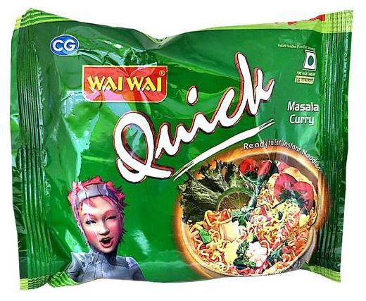 

Wai Wai 1-2-3 Quick Noodles - Veg Curry 70 g