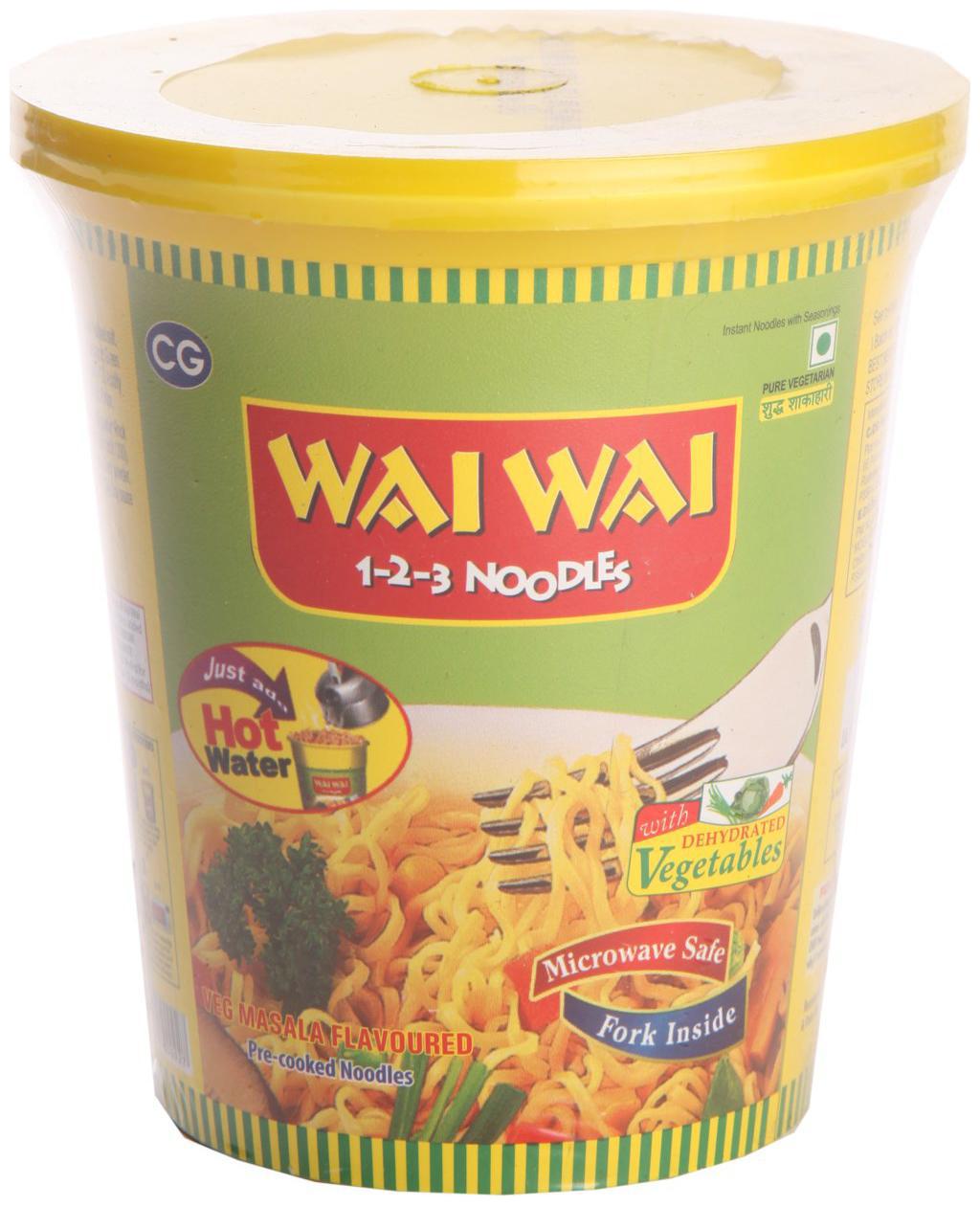 

Wai Wai 123 Noodles Pure Vegetarian 65 g